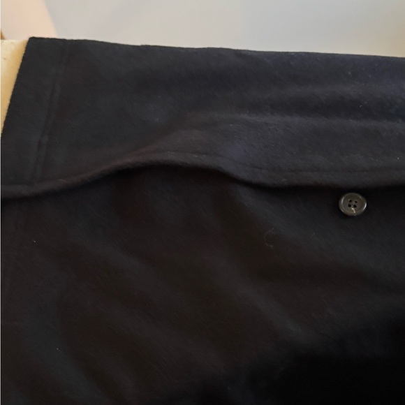 Theory Men’s wool lined Overcoat. Black. ExL (but runs small). Vent still sewn. - Picture 5 of 5